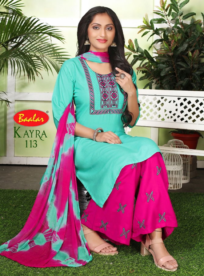 Baalar Kayra 1 Wholesale Kurti Palazzo With Dupatta Collection 